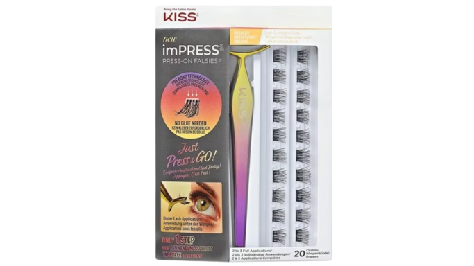 Load image into Gallery viewer, imPRESS Press-On Falsies Eyelash Clusters Kit Natural Black
